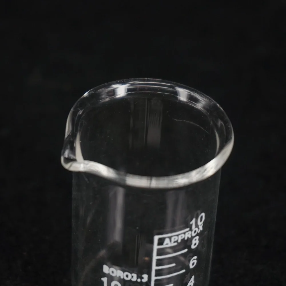 10 мл низкая форма Beaker Chemistry Lab G3.3 боросиликатное стекло Тяжелая стена|beaker chemistry|beaker