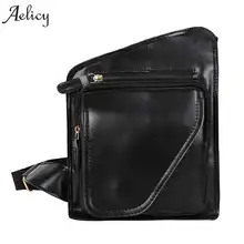 Aelicy мужские сумки-мессенджеры кожаная мужская нагрудная сумка рюкзак слинг кожа сумки на плечо черные мужские сумки через плечо