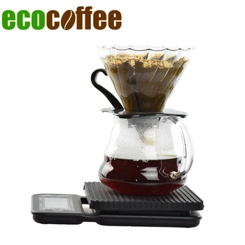 

Free Shipping V60 Coffee Set Coffee Scale with timer Coffee Server Coffee Filter