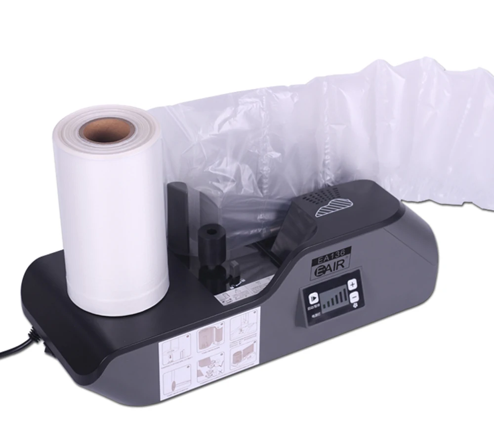Air Cushion Machine Pillow Packing Packaging Machine EA136 Bubble Air Wrap Bag Machinein Tool