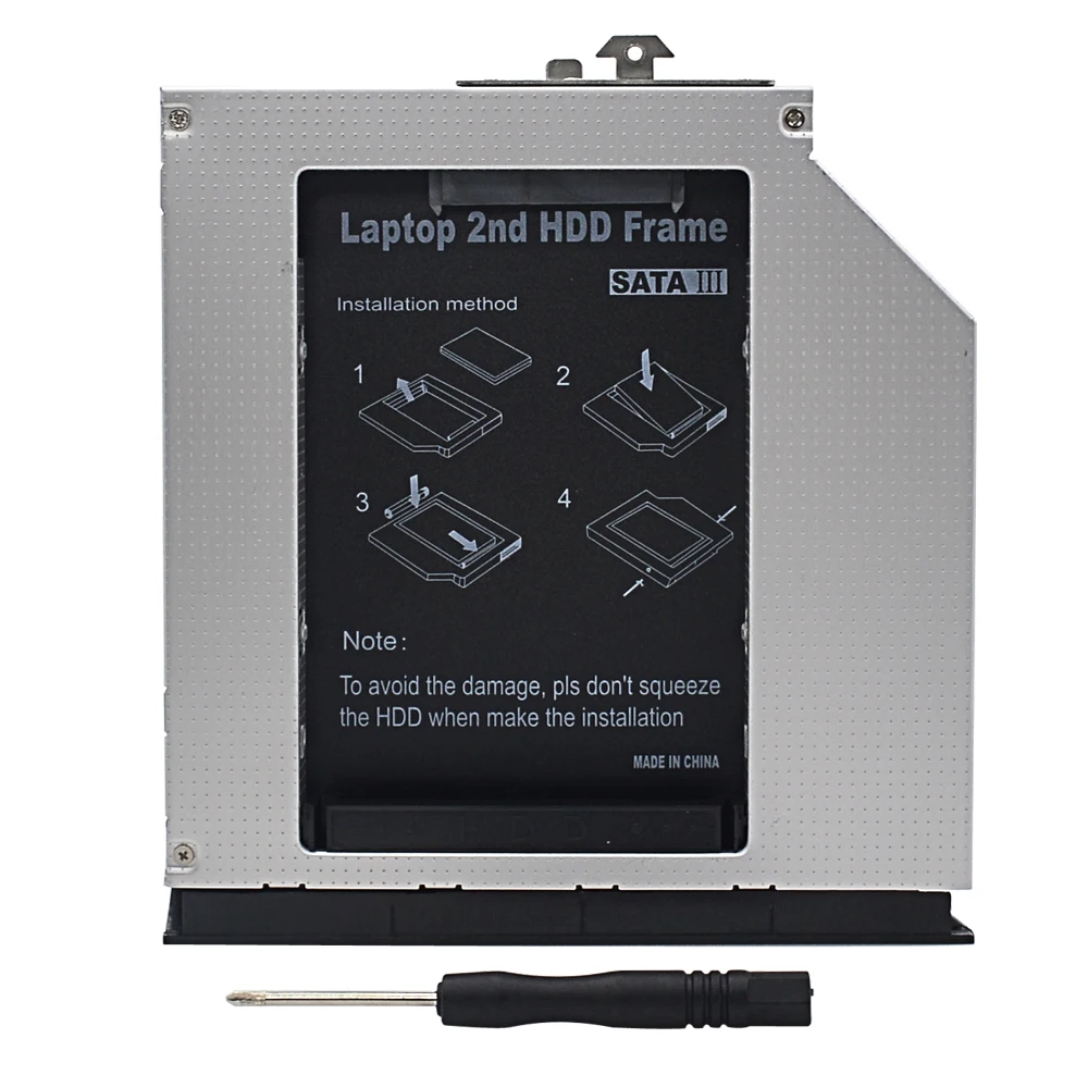 TISHRIC 2nd 2 5 HDD DVD SSD жесткий диск Caddy SATA 12 7 мм для HP Probook 6360B 6435B адаптер фотокабеля чехол