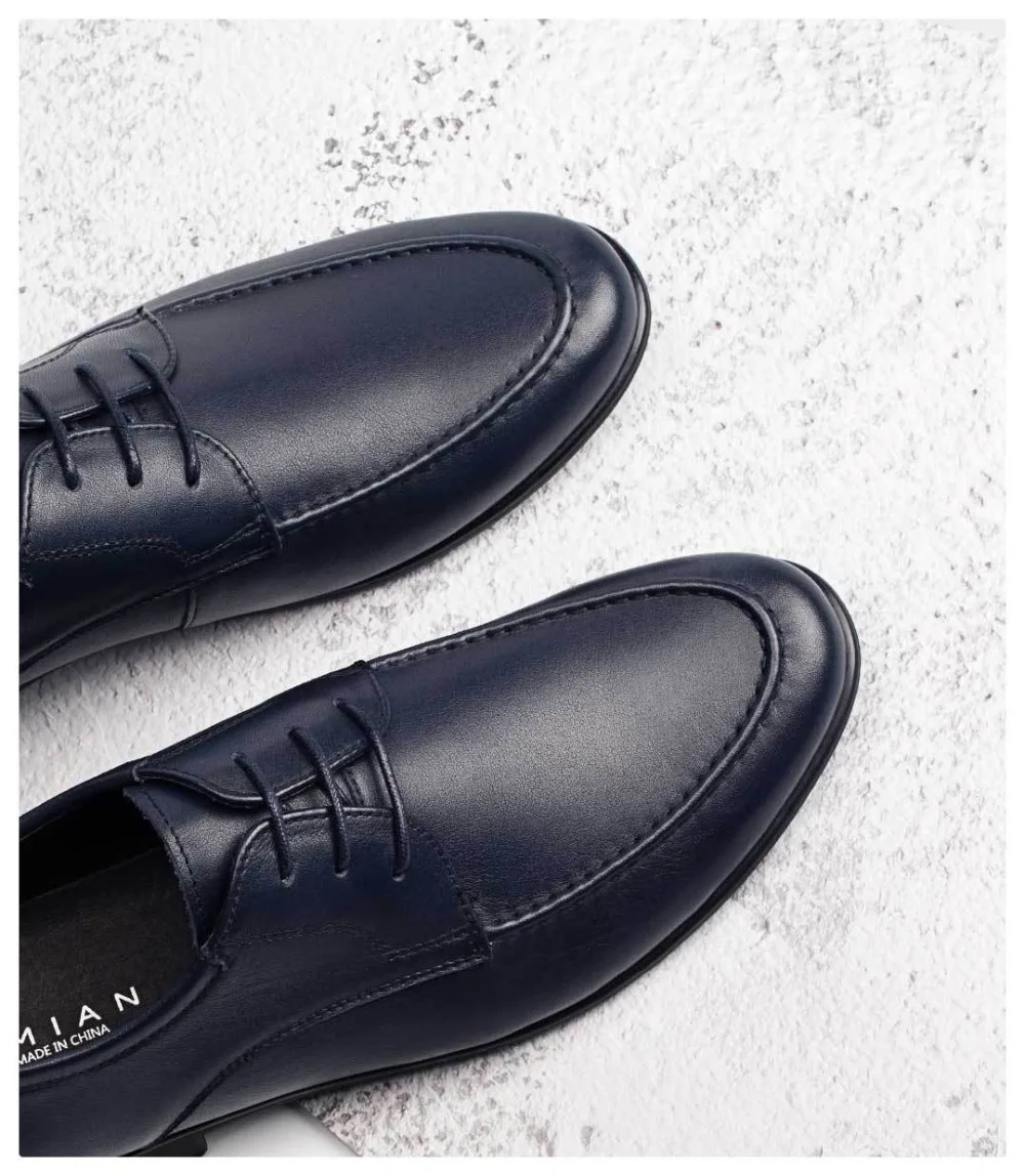  Original xiaomi youpin Nappa top layer cowhide soft pull wire Men's casual shoes Comfortable shoes
