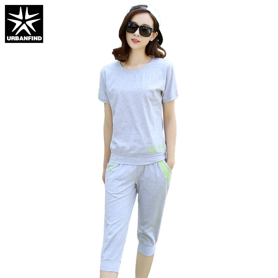 Fashion Comfortable Women Summer Cotton Tracksuits Plus