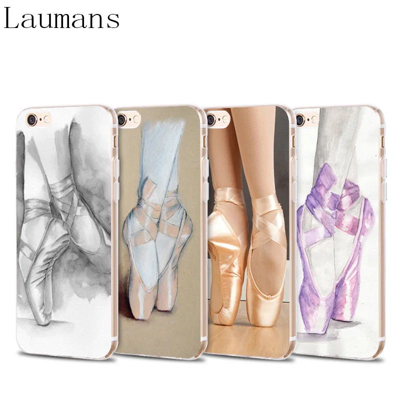 Laumans очаровательны Цветной рисунок чехол для телефона iphone 6S plus 6 балетки танцев