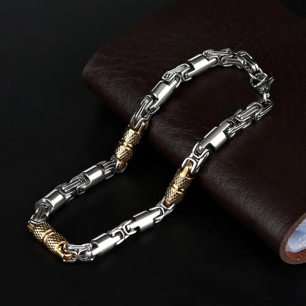 Модные мужские из нержавеющей стали бамбуковые цепи Пряжка для браслета на запястье украшения вечерние