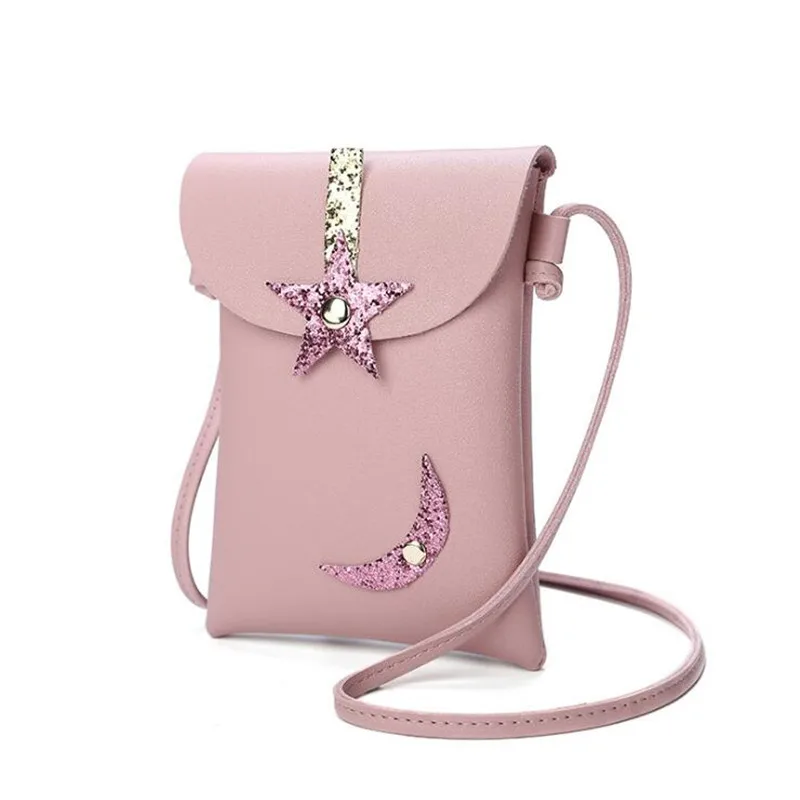 

Bolso Mujer 2019 New Women's Shoulder Messenger Bag Crossbody Bags For Women Sequins Star Vertical Pouch Summer Mini Borsa Donna