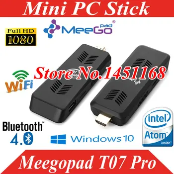 

MeeGopad T07 Pro Mini PC stick Intel Atom Cherry Trail x5-Z8300 Quad-core CPU 4GB 32GB 2.4 WiFi Bluetooth UBUNTU OS