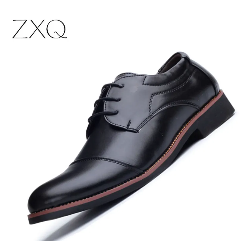 ZXQ Classic font b Men b font PU Leather font b Men b font Business Dress