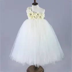 Платье принцессы на день рождения для маленьких девочек, весеннее фатиновое бальное платье, одежда для маленьких девочек на крестины