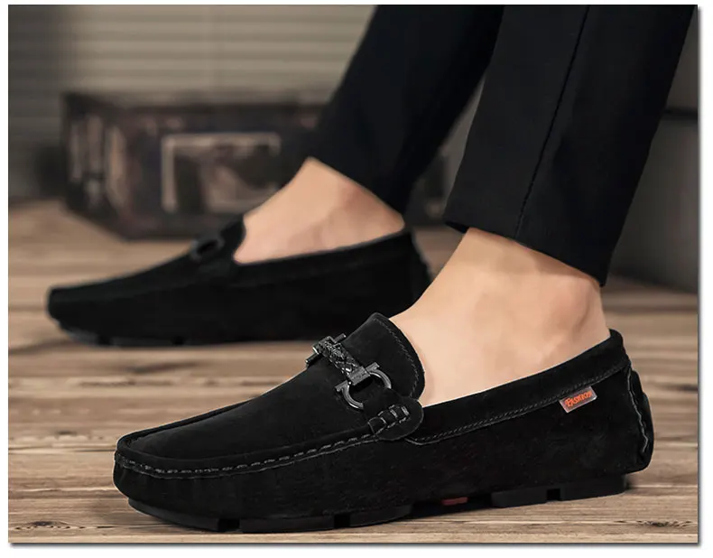 GLAZOV Brand Spring Summer Hot Sell Moccasins Men Loafers High Quality Genuine Leather Shoes Men Flats Lightweight Driving Shoes