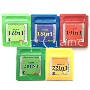

16 18 19 20 22 in 1 Retro Game Collection English Edition Game Cartridge for 32 16 Bit USA Version Game Console