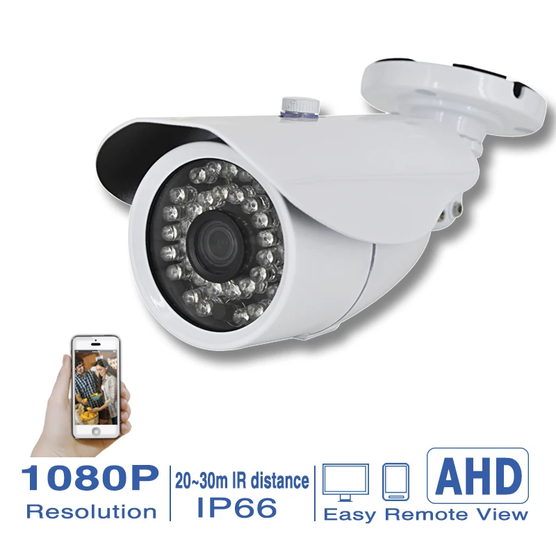 CCTV Camera CMOS IR Cut Filter AHD Camera 1080P Indoor / Outdoor