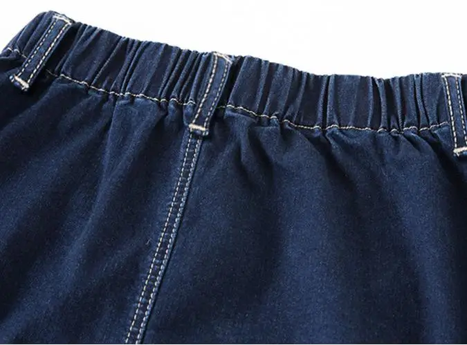Новые женские джинсовые юбки Эластичная джинсовая юбка с высокой талией винтажная повседневная юбка трапециевидной формы размера плюс 5XL
