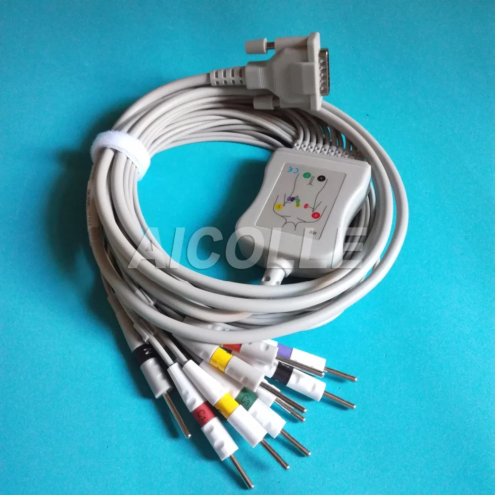 

Shiller Welch allyn EKG cable 10 lead ecg cable din3.0 on terminal