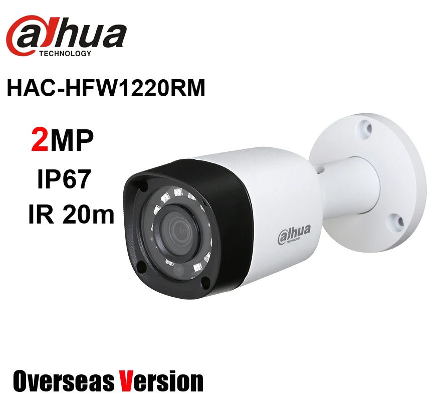 Dahua HAC-HFW1220RM 2MP HDCVI IR Bullet камера 20m IP67 DH-HAC-HFW1220RM аналоговая | Безопасность и защита
