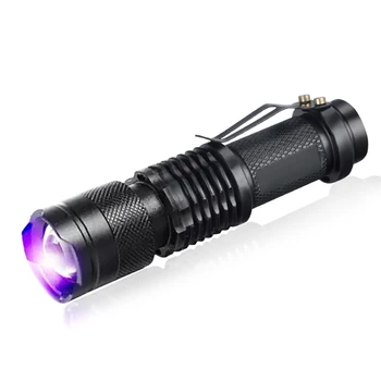

UV Light 395nm Powerful LED Flashlight Tactical Flashlight UV Flashlight Purple Violet Light UV Torch Lamp Blacklight Penlight