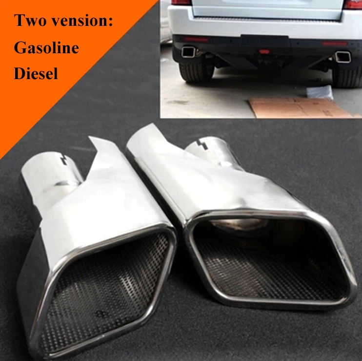 Chrome 304 Stainless Steel Exhaust Muffler Tip For Land Rover 0512