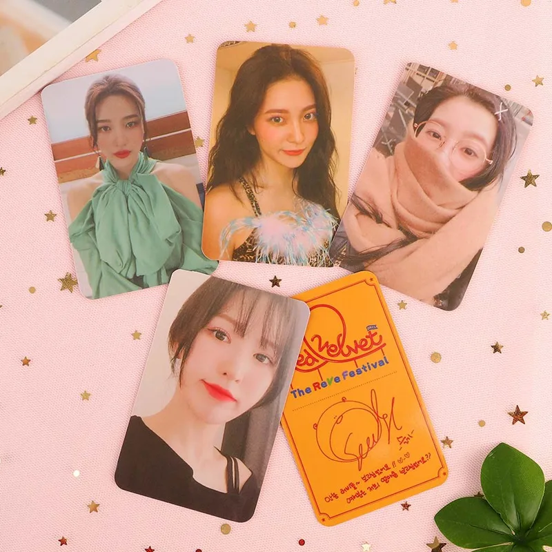 KPOP красная бархатная фотооткрытка 5 шт. K-pop Red Velvet Yeri JOY SeulGi Wendy LOMO Card Kpop фотоальбом