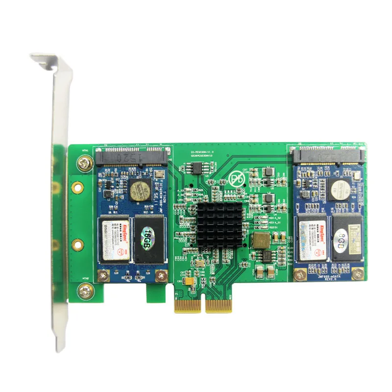  4 mSATA SSD PCI-e 20 Hybrid Controller Karte RAID0 RAID1 RAID10 Marvell 9230 HyperDuo PCI express z