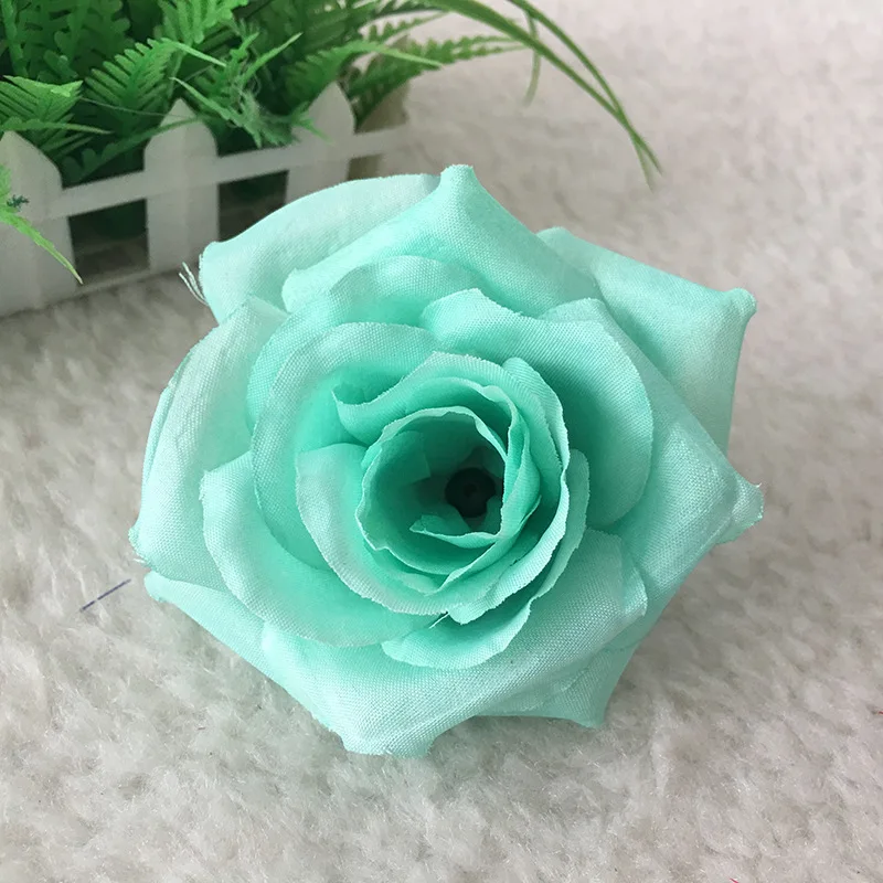 Свадебные декоративные 8 см искусственные розы цветок голова DIY цветок стены целующиеся шары Гирлянда свадебный автомобиль декоративные искусственные цветы