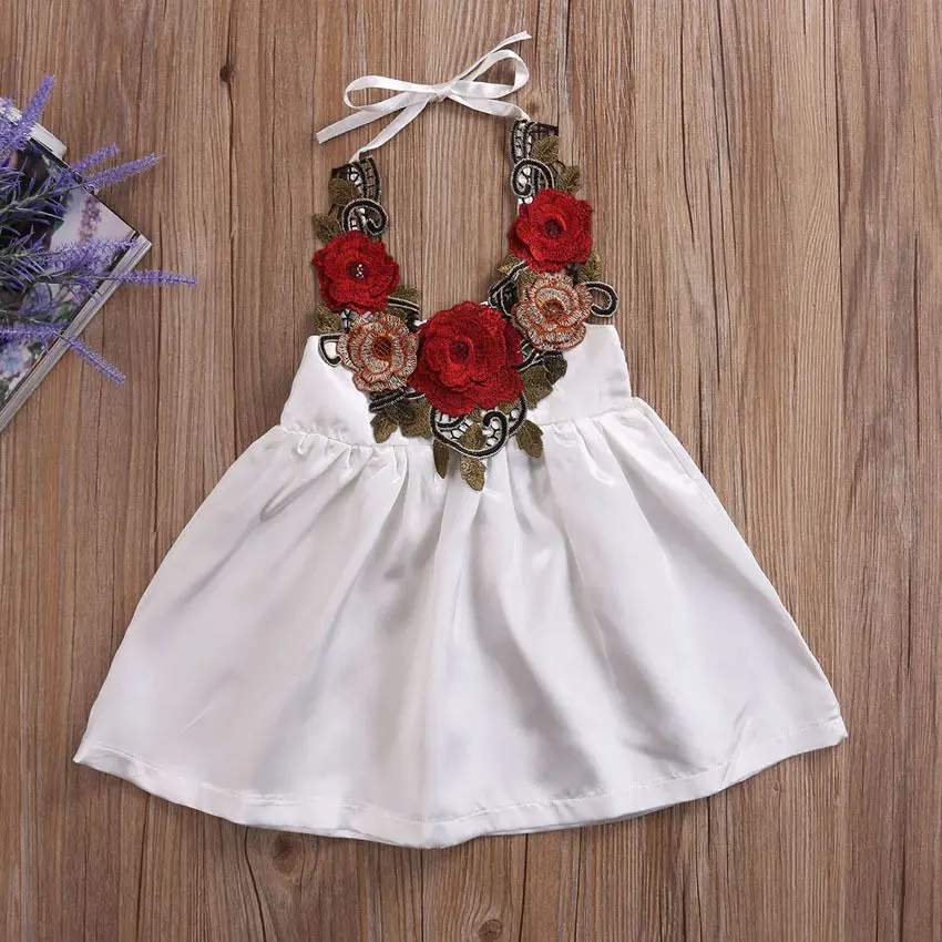 Детское платье с лямкой на шее и цветами|kids baby girl|girl flowersdress summer girl |