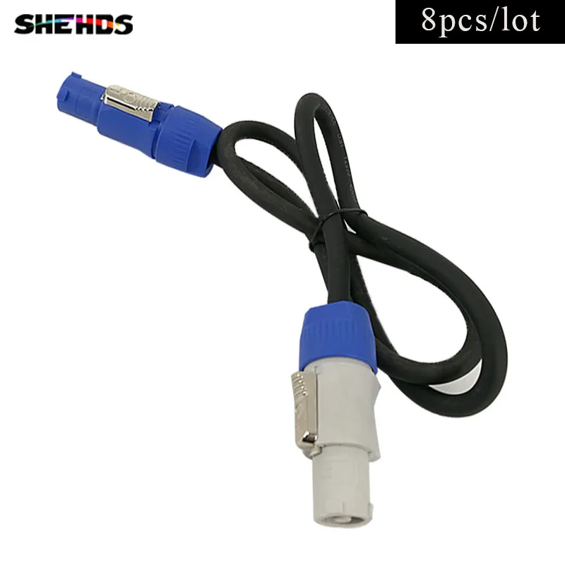 

8 pcs/lot Light Power connector Cables Hand in Hand PowerCon in/out Cables for LED Par LED Moving Head DMX Lighting DJ show