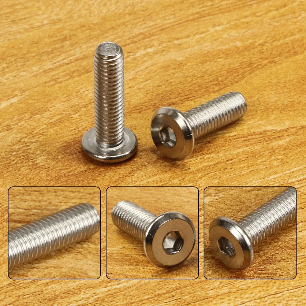 304 Stainless Steel M6 M8 Furniture Bolts Barrel Nuts Dowel