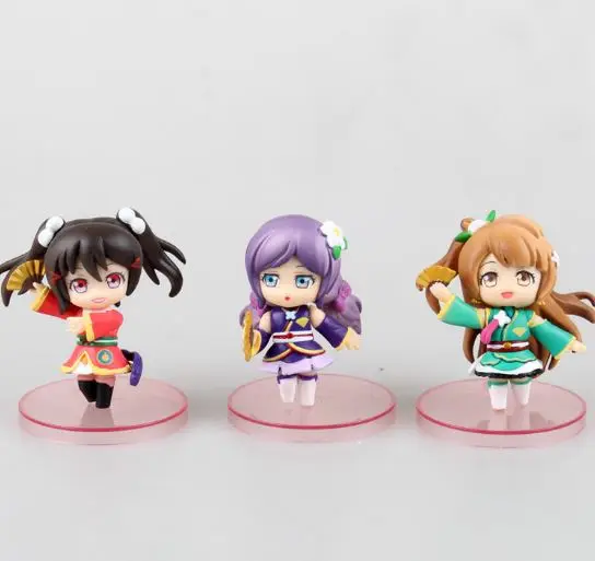 9 шт./лот Kawaii аниме Love Live School Idol проект ПВХ Фигурки игрушки|Игровые фигурки и