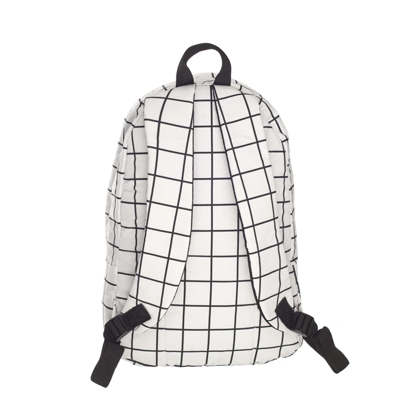 Nueva mochila de lona a cuadros para mujeres 2018 moda tendencia casual niñas mochilas escolares mochilas de impresión hombres mochila