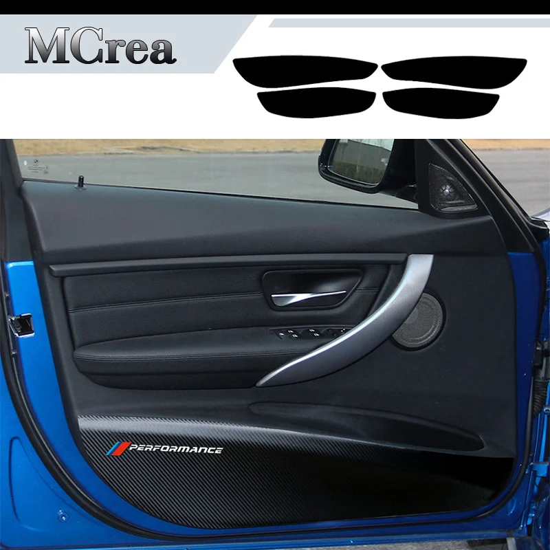 Автомобильный 3D коврик MCrea с защитой от ударов для BMW F30 F31 3 серии углеродное