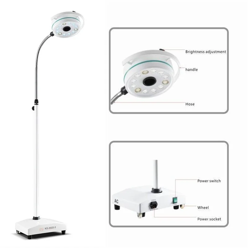 

Mobile 36W LED Surgical Examination Light Shadowless Lamp Surgery Dental Department Pet Clinic Lamp Operation Light
