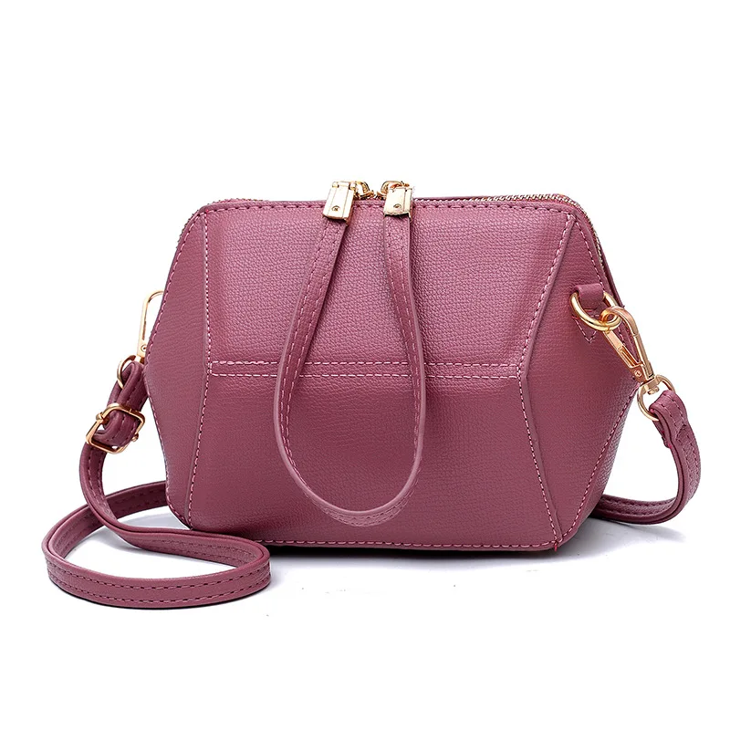 

2019 new diamond-shaped shell women's bag retro single-shoulder bag mini purse