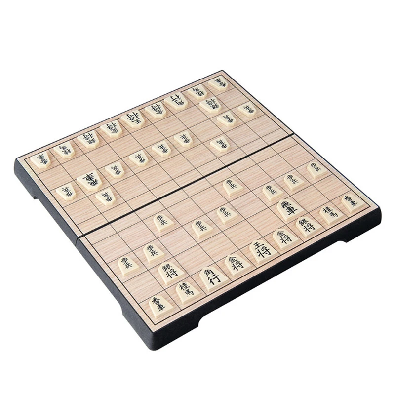 

Kids Gift Foldable Magnetic Folding Shogi Set Portable Japanese Chess Game Exercise Logical Thinking Funny Family Party