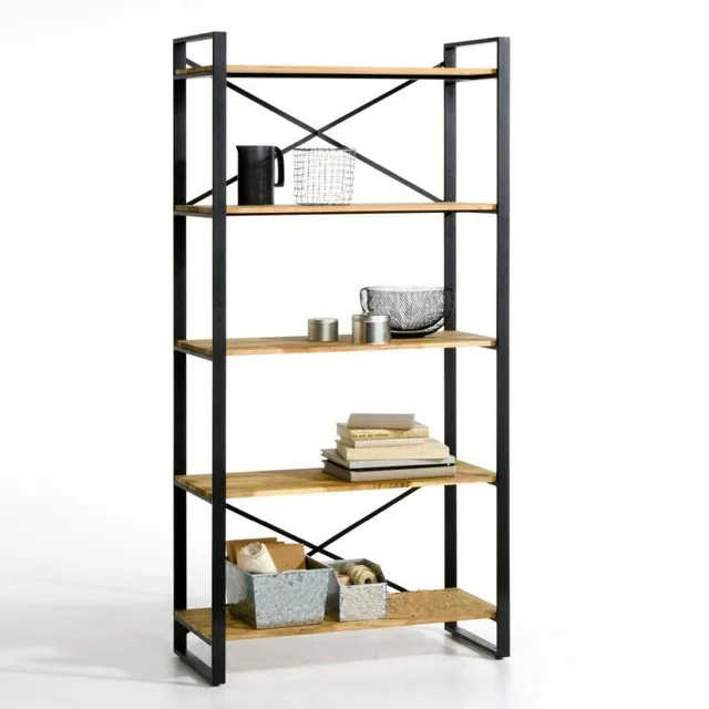 Simple Retro Iron Bookcase Shelves Shelving Storage Rack Ikea Simple Retro Iron Bookcase Shelves Shelving Storage Rack Ikea Creative Cut Wood To Do The Old