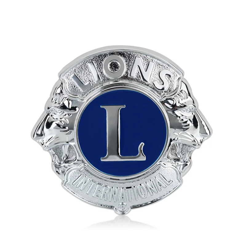 6,7/10,5 см Одежда высшего качества L LIONS International Chrome металлическая эмблема значок Тотем логотип стайлинга автомобилей и установка 3D Стикеры решетка mark