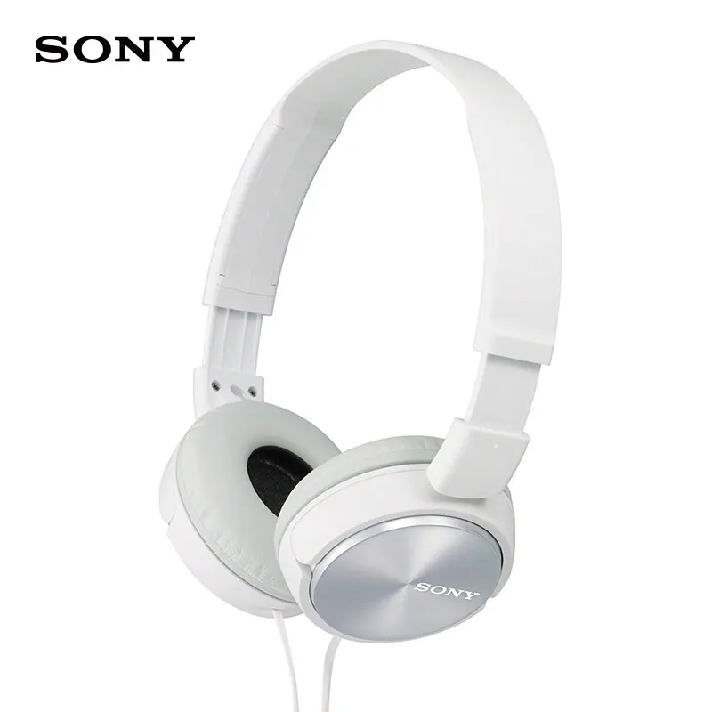 Оригинальные наушники sony MDR-ZX310 наушники гарнитура сабвуфер Универсальный телефон компьютер Музыка для компьютера - Цвет: White