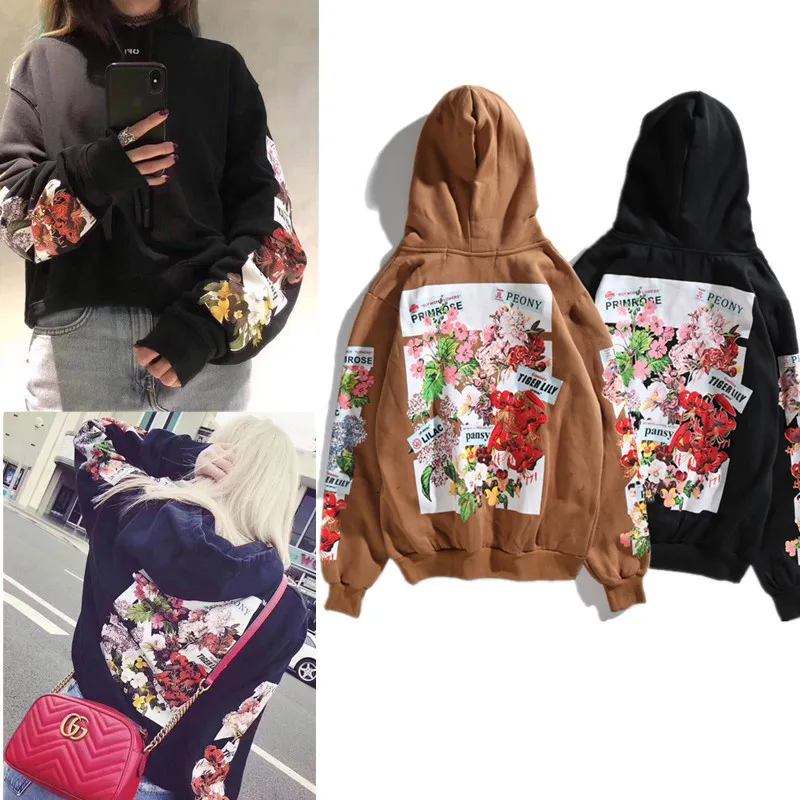 

2019 New Arrival Off White Hoodies & Sweatshirts Ow Full Standard Zipper Regular Hooded Casual Men&Women A014