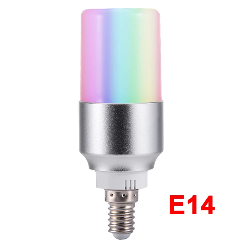 Wifi умный светильник, лампочки с дистанционным управлением, WiFi умный светодиодный светильник, лампа с регулируемой яркостью RGB для Alexa Google Home E27 E14 B22 - Цвет: E14