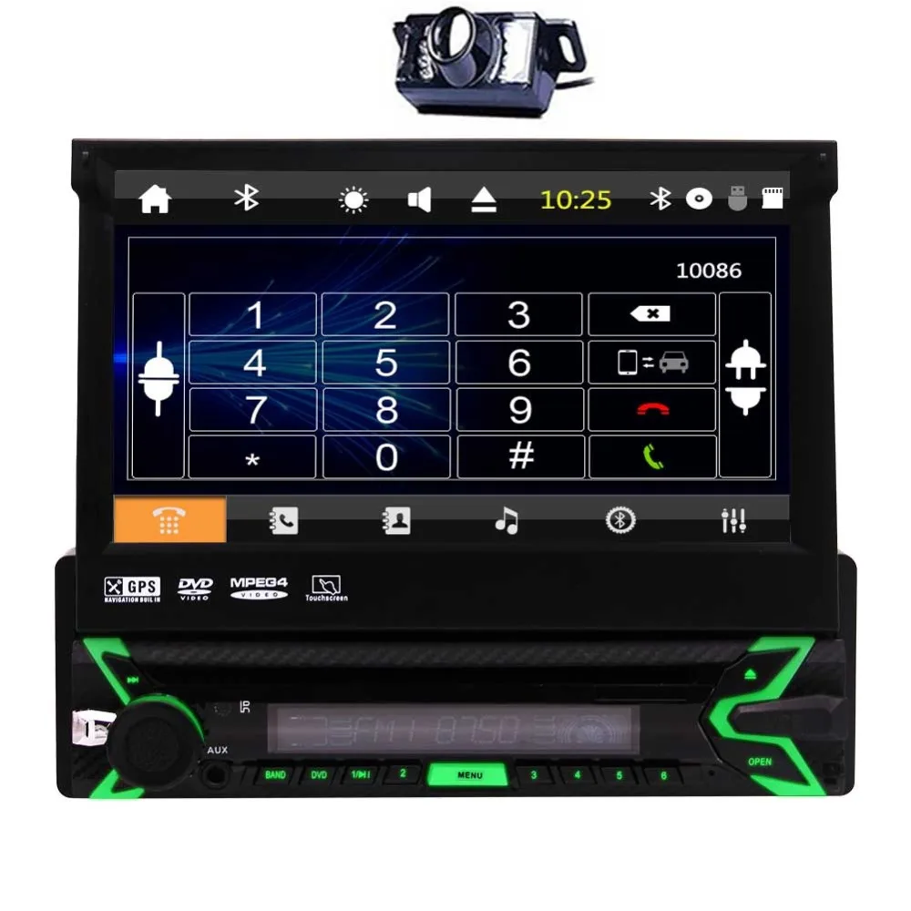 

Auto Radio In Dash Wince System Vehicle Parts Single Din GPS Electronics MP5 Autoradio Support HD Video Playing + Remote Control