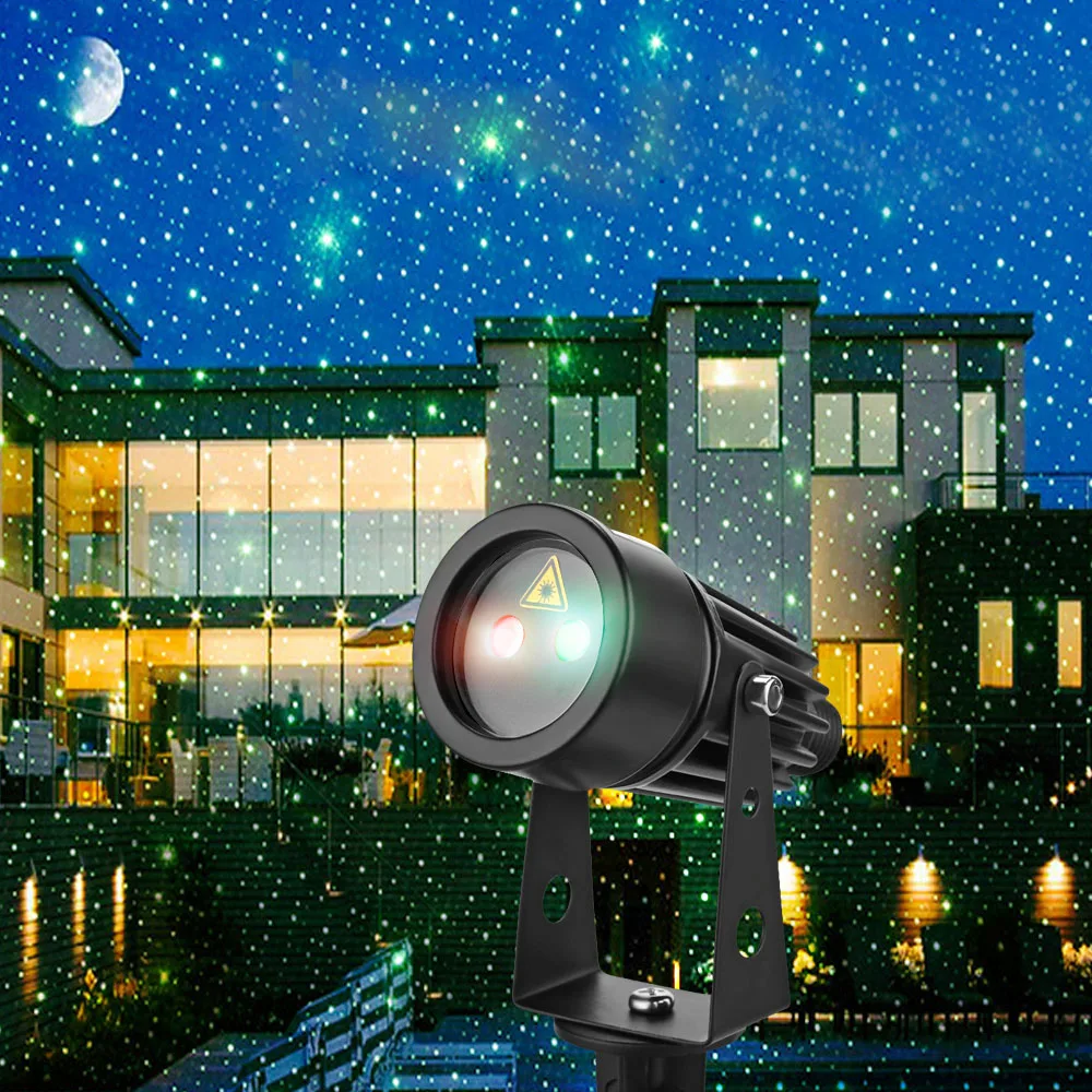 

Mini Outdoor IP65 Waterproof Red Green Moving Twinkle Laser Lights Projector Decorations For Garden Lawn House Christmas