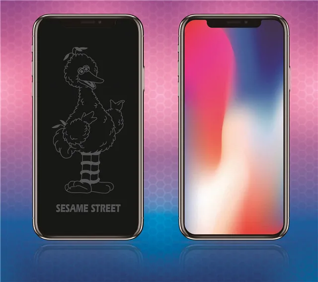 Sailor Moon One Piece Sesame Street Totoro Pattern For iPhone X XR XS Max 3D Full Screen Protector Tempered Glass - Цвет: 13