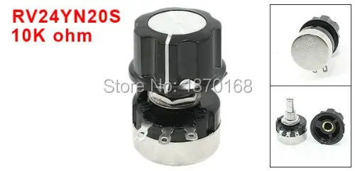 

Rv24yn20s 10 K ohm tunggal gilirannya Film karbon Rotary lancip potensiometer, W tombol
