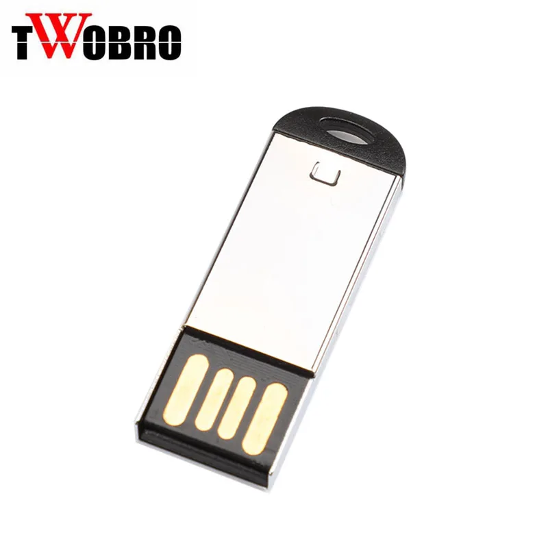 TWOBRO цинковый сплав флешки USB Flash Drive 2 0 1 ГБ 4 8 16 32 брелок ручка привода