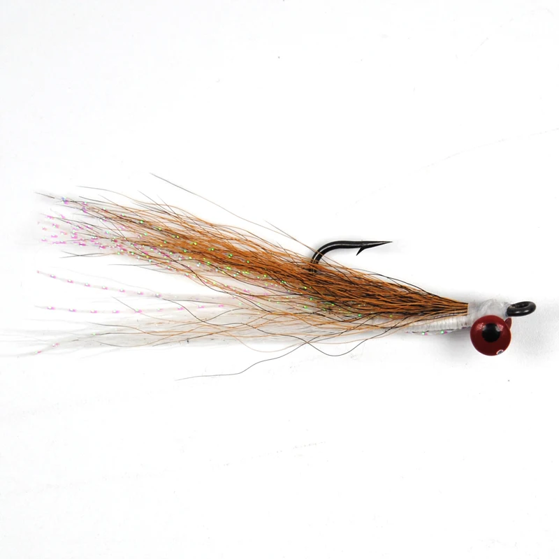 6 шт #4 приманка со свинцовым Clouser Minnow bucktail морской рыбалки Fly Deceiver мух