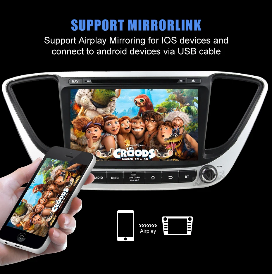 Clearance KANOR IPS Android 9.0 Octa Core 2din Car Radio For Hyundai Solaris Verna 2017 Navigation Radio Audio Video Player GPS Multimedia 8