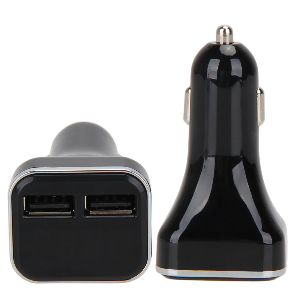 Alloet двойной Переходник USB для зарядки в машине 2.4A+ Ампер напряжение синий светодиодный дисплей быстрое зарядное устройство разветвитель разъем для телефонов samsung huawei