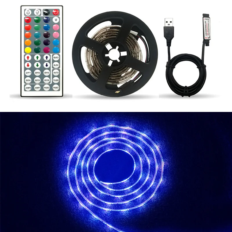 

DC5V USB LED strip 5050 RGB Flexible Light 1M 2M 5M TV Background Lighting RGB LED strip Adhesive Tape IP20 / IP65 waterproof