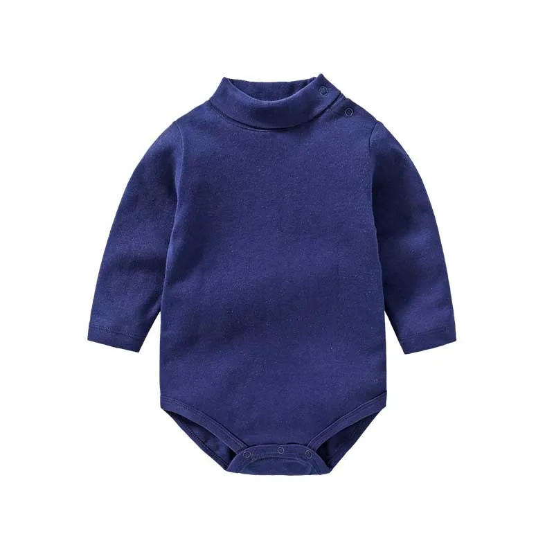 Детская одежда унисекс; маленький хлопковый костюм для новорожденных; одежда для маленьких мальчиков и девочек; Детский комбинезон; зимняя одежда; Прямая поставка - Цвет: navy