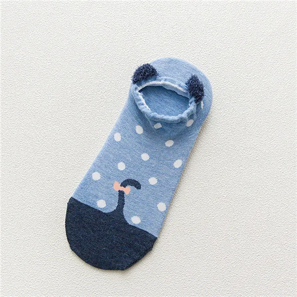Новое поступление хлопковые теплые носки милые осень-зима Для женщин носки в виде симпатичных животных Для женщин Панда Свинья «Жираф» носки с мультяшным рисунком - Цвет: 20