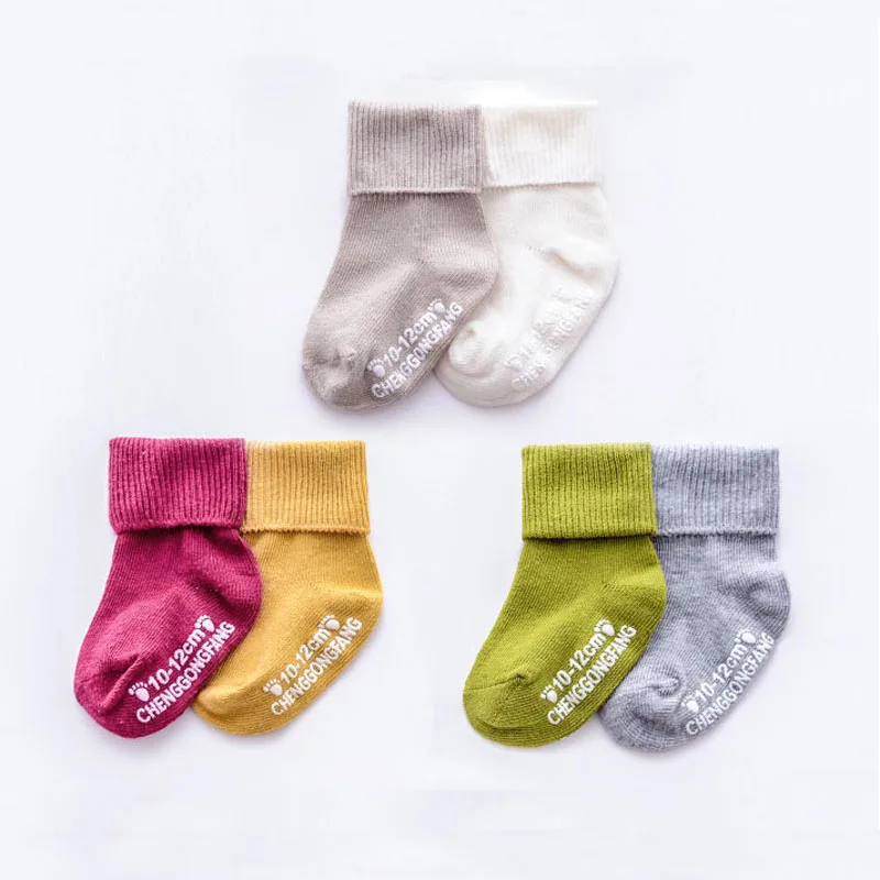Buy 3pc/lot 4 6 Years Kids cotton anti slip Socks Girl